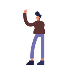 man cartoon isolated vector design