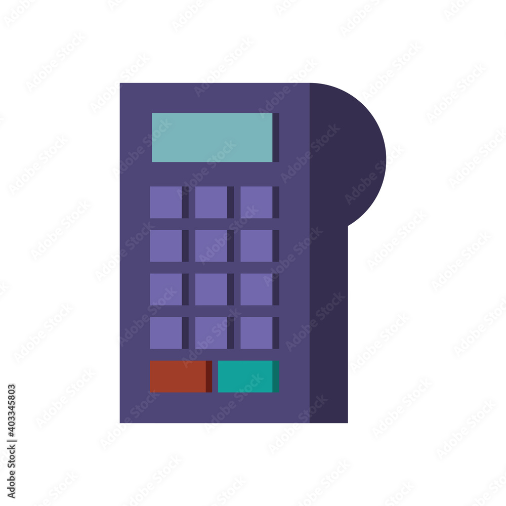 Poster debit dataphone icon vector design