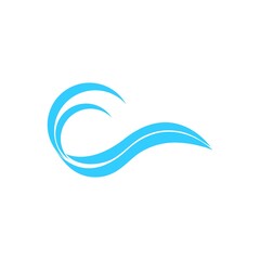 Fototapeta na wymiar Water wave logo