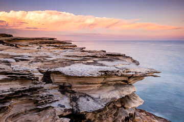 Sunset Scape Viewed at Cape Solander in Kamay Botany Bay National Park