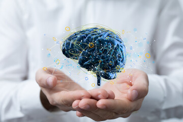 idea of intelligence brain ai digtal 3d artificial intelligence