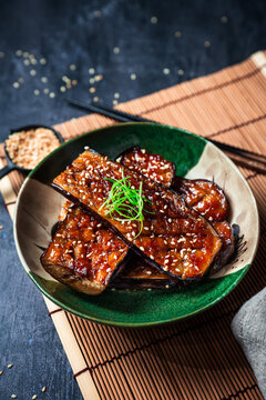 Miso Glazed Japanese Eggplant - Nasu Dengaku