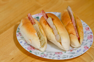 Vietnamese bread or stuffed bread for breakfast