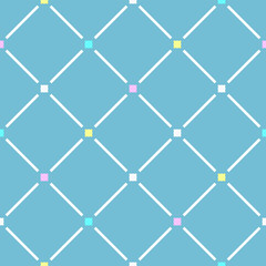 Japanese Diagonal Square Line Vector Seamless Pattern