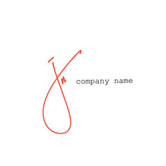 IN i n Initial handwriting creative fashion elegant design logo Sign Symbol template vector icon