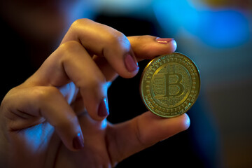 Fototapeta premium Conceptual image for worldwide cryptocurrency and digital payment system.