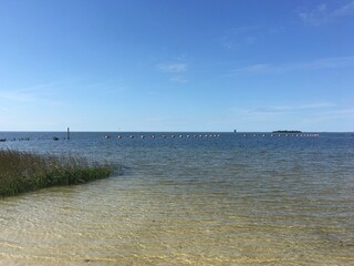 Sunny beach on gulf coast 