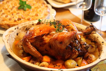 チキンの丸焼きグリル