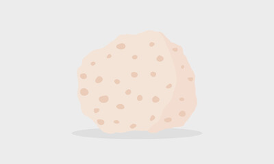 Tuff specimen. Volcanic igneous rock illustration