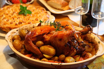 チキンの丸焼きグリル