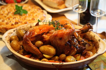 チキンの丸焼きグリル