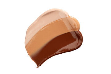 three creamy skin tones of foundation