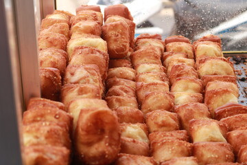 Bolang-baling is fried bread made from wheat flour with good taste, generally sold on the side of the road.