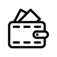 Cash wallet icon