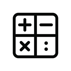 Obraz premium Calculation math icon