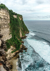 Ocean waves Cliff at Bali Island - Uluwatu, Indonesia