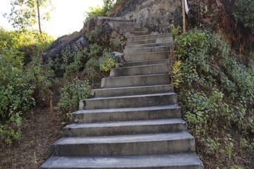 Few beautiful stairs located in the eastern part of Nepal