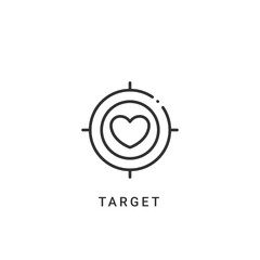 target icon vector illustration. target icon outline design.
