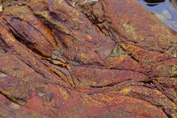 Coastal rock formations at Northeast Coast National Scenic Area, Taipei, Taiwan.