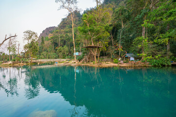 blue lagoon 2 vang vieng Water activities at Laos