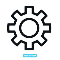 Gear icon template color editable. Gear settings symbol vector illustration for graphic and web design.