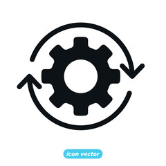 Gear icon template color editable. Gear settings symbol vector illustration for graphic and web design.