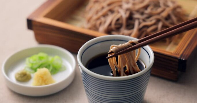せいろ蕎麦(十割蕎麦)　Japanese soba noodles