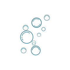 Bubble water vector illustration design template