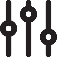 Adjuster Vector Line Icon