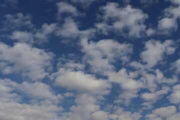 Obraz premium blue sky and white clouds, background 