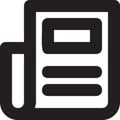 News Vector Line Icon