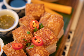 Pork belly to take as appetizer