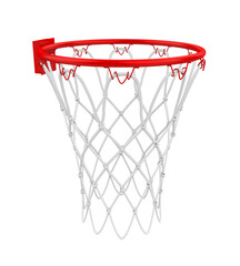 Fototapeta na wymiar Basketball Hoop Isolated