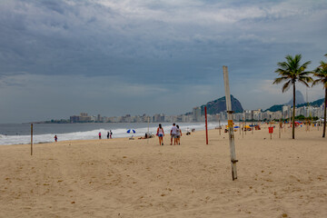 Copacabana in Rio de Janeiro im Sommer