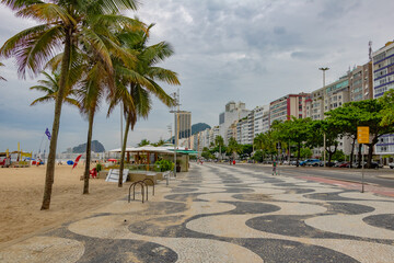 Copacabana in Rio de Janeiro im Sommer