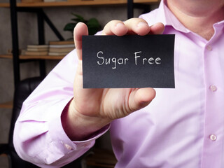 Financial concept about Sugar Free H with sign on the page.