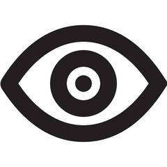 Eye Vector Line Icon