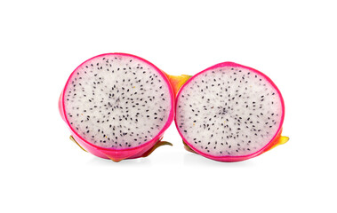 Dragon fruit isolated on white background