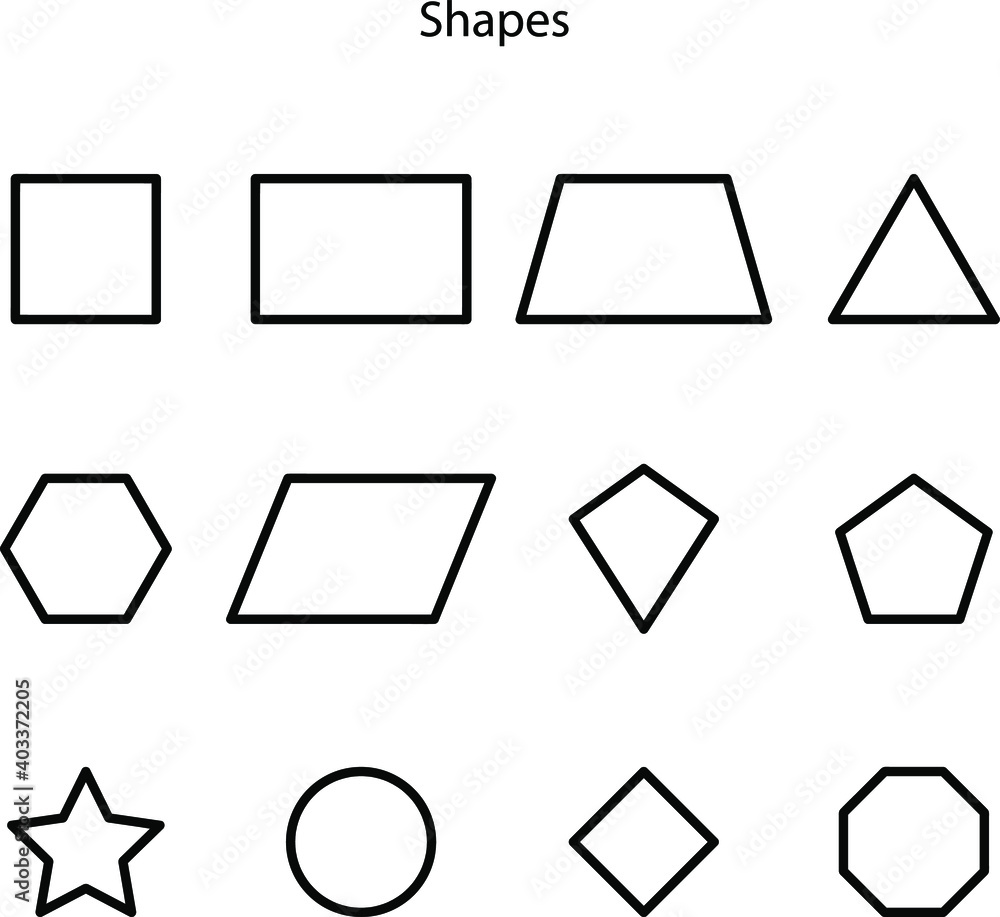 Poster geometry icon set isolated on white background from science collection. geometry icon trendy and mod