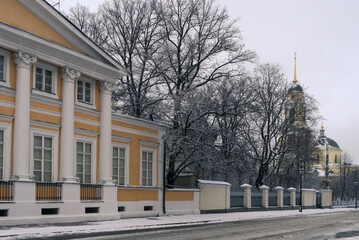 Bolshaya Nikitskaya Street in winter