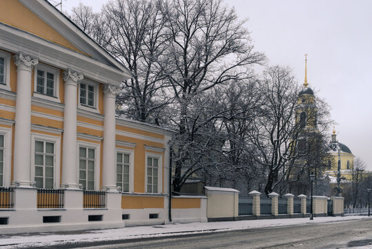 Bolshaya Nikitskaya Street In Winter