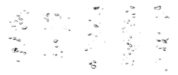 water bubble isolated white background	