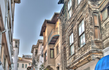 Fototapeta na wymiar Arnavutkoy district of Istanbul, HDR Image