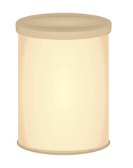 Golden kitchen container. vector illustration