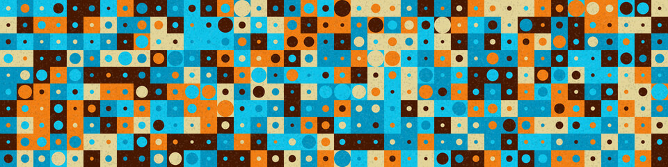 Abstract Geometric Pattern generative computational art illustration