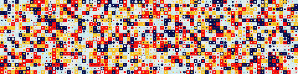 Abstract Geometric Pattern generative computational art illustration