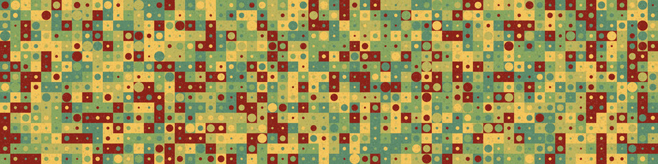 Abstract Geometric Pattern generative computational art illustration
