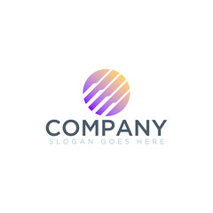 Abstract shape logo for company name