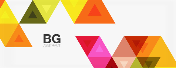 Mosaic triangle pattern abstract background for cover, banner, flyer and poster and other template