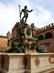 The Fountain of Neptune in Bologna, Italy
